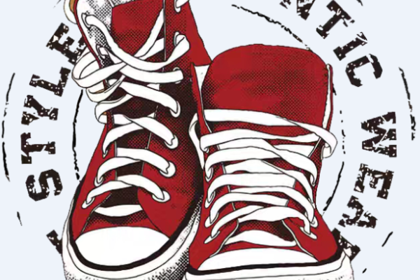 字母板鞋免抠图服装T恤裁片烫图印花花型素材