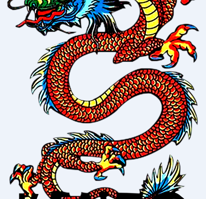 动物龙字母免抠图服装T恤裁片烫图印花花型素材