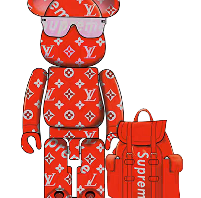 卡通动物LV花纹免抠图服装T恤裁片烫图印花花型素材