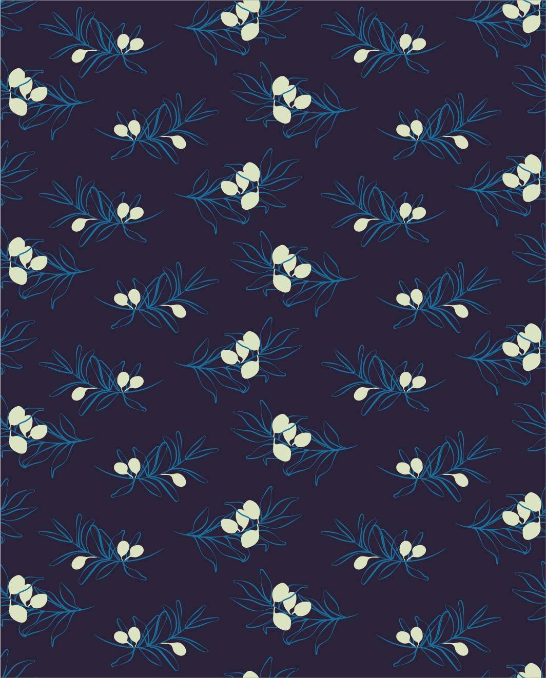 几何植物花纹印花矢量图服装纺织面料数码印花花型素材