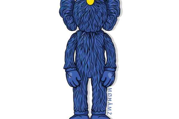 卡通潮牌人物印花图案服装T恤裁片烫图印花花型素材