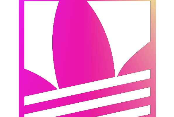 字母Adidas三叶草印花图案服装T恤裁片烫图印花花型素材