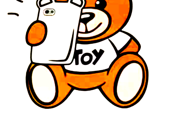 卡通熊MOSCHINO手机自拍印花图案服装T恤裁片烫图印花花型素材