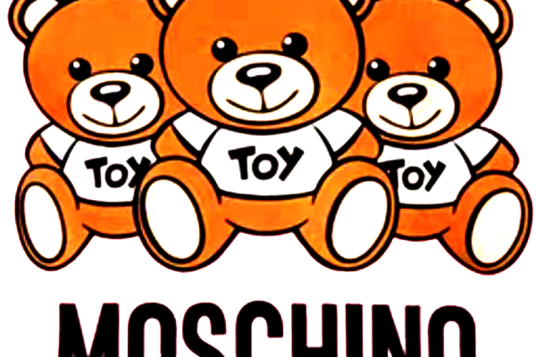 卡通熊MOSCHINO印花图案服装T恤裁片烫图印花花型素材