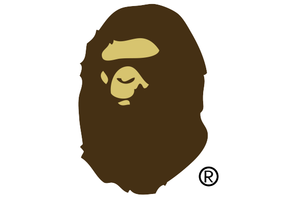 潮牌AAPE印花图案服装T恤裁片烫图印花花型素材