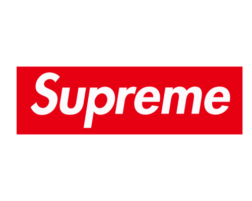 字母Supreme印花图案服装T恤裁片烫图印花花型素材