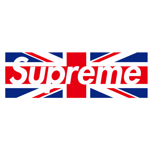 字母国旗Supreme字母印花图案服装T恤裁片烫图印花花型素材