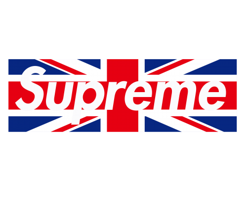 字母国旗Supreme字母印花图案服装T恤裁片烫图印花花型素材