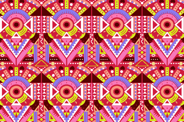 几何多边形图案拼接印花矢量图服装纺织面料水印数码印花金昌花型素材