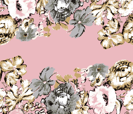 植物牡丹花朵拼接印花矢量图服装纺织面料水印数码印花金昌花型素材