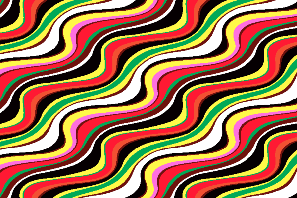 多彩几何波浪线条印花花型矢量图服装纺织面料水印数码印花金昌花型素材