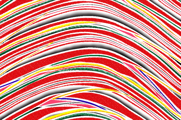 波浪线条涂鸦印花矢量图服装纺织面料水印数码印花金昌花型素材