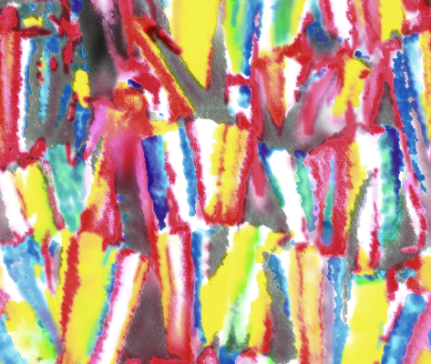 多彩涂鸦印花花型服装纺织面料水印数码印花金昌花型素材