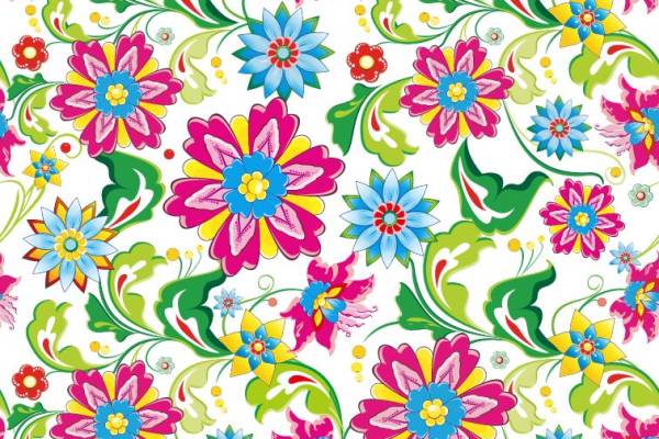 几何植物花卉印花矢量图服装纺织面料数码印花花型素材