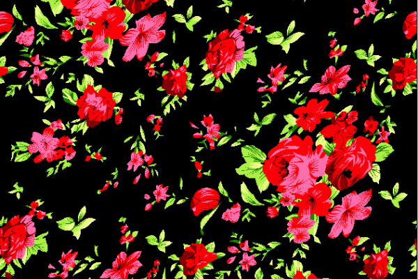 植物牡丹杜鹃花印花矢量图服装纺织面料水印数码印花金昌花型素材