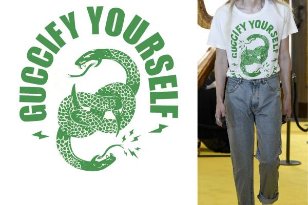 大牌几何字母蛇印花矢量图服装裁片T恤烫图印花花型素材