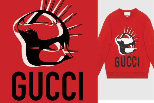 大牌GUCCI字母几何图案印花花型素材服装裁片T恤烫图印花花型素材