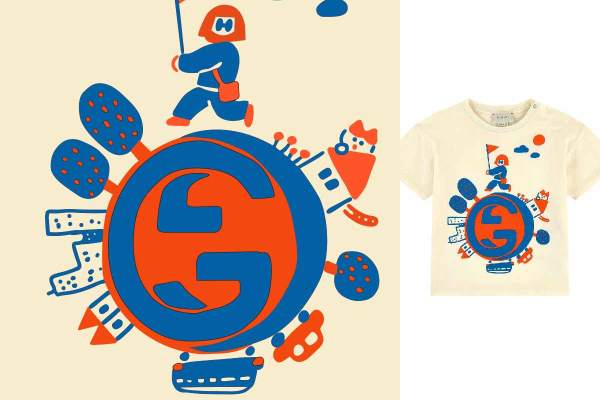 大牌几何字母图案拼接矢量图服装裁片T恤烫图印花花型素材