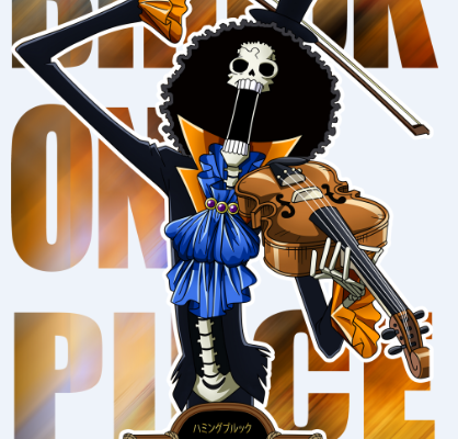 卡通海贼王印花图案服装裁片T恤印花花型素材