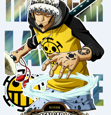 卡通海贼王印花图案服装裁片T恤印花花型素材
