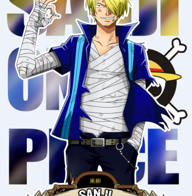 卡通海贼王印花图案服装裁片T恤印花花型素材