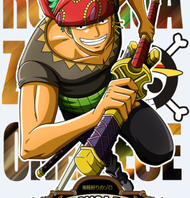 卡通海贼王印花图案服装裁片T恤印花花型素材