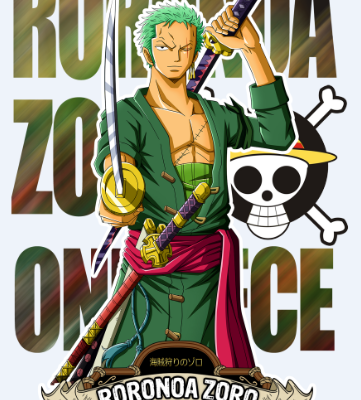 卡通海贼王印花图案服装裁片T恤印花花型素材