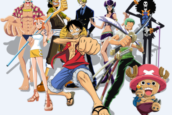 卡通海贼王印花图案服装裁片T恤印花花型素材