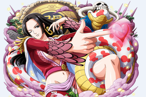 卡通海贼王女帝汉库克印花图案服装裁片T恤印花花型素材