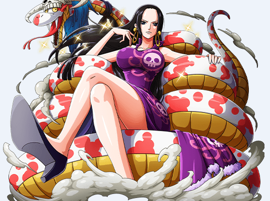 卡通海贼王女帝汉库克印花图案服装裁片T恤印花花型素材