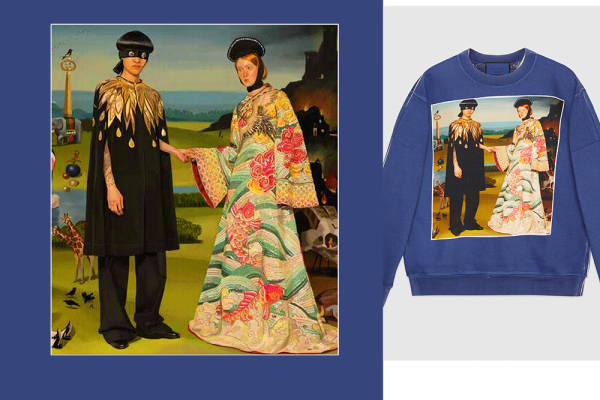 几何人物图案长颈鹿印花矢量图服装裁片T恤烫图印花花型素材