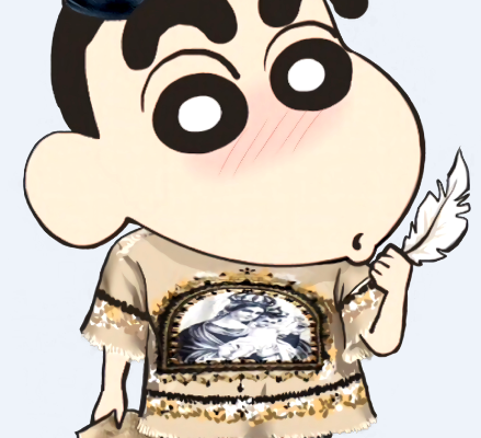 卡通动漫人物蜡笔小新印花图案服装裁片T恤烫图印花花型素材