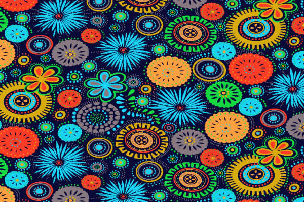 复古多彩几何图案拼接矢量图服装纺织面料水印数码印花金昌花型素材