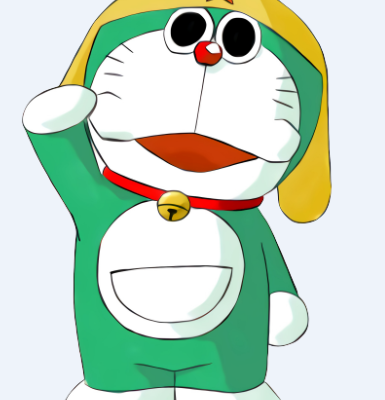 卡通动漫哆啦A梦印花图案服装裁片T恤烫图印花花型素材