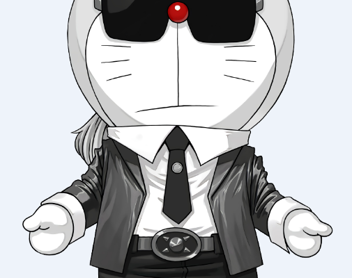 卡通动漫哆啦A梦印花图案服装裁片T恤烫图印花花型素材