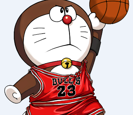 卡通动漫哆啦A梦印花图案服装裁片T恤烫图印花花型素材