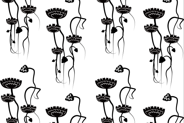 植物印花矢量图服装纺织面料数码印花花型素材