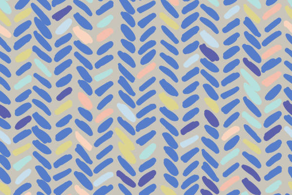 几何图案拼接矢量图服装纺织面料数码印花花型素材