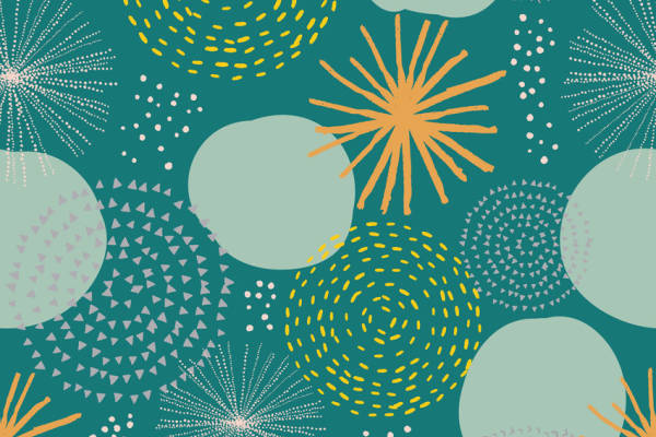 几何图案拼接矢量图服装纺织面料数码印花花型素材