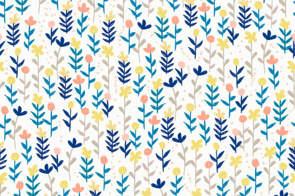 植物花卉印花矢量图服装纺织面料数码印花花型素材