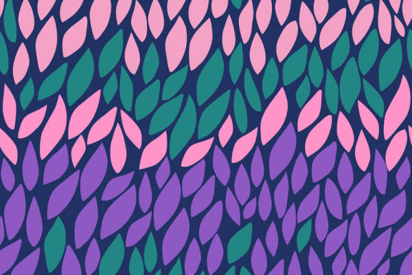 几何叶子印花矢量图服装纺织面料数码印花花型素材