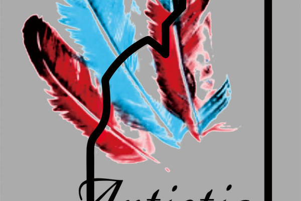 羽毛字母印花矢量图服装裁片T恤烫图印花花型素材