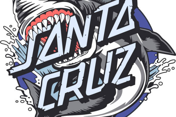 几何字母海洋风鲨鱼印花矢量图服装裁片T恤烫图印花花型素材