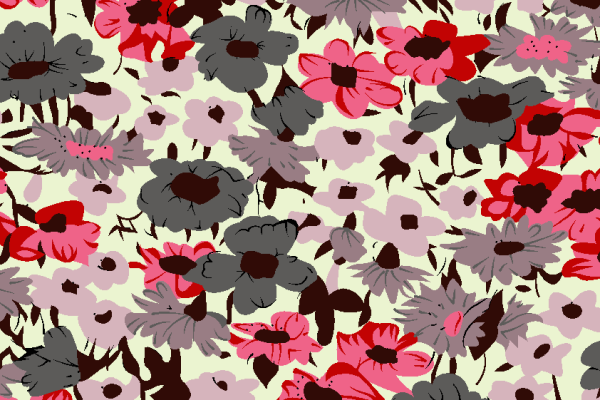 几何植物花朵印花矢量图服装纺织面料水印数码印花金昌花型素材