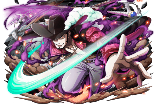 卡通动漫海贼王人物鹰眼矢量图