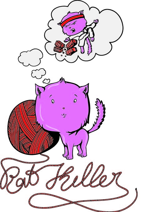 几何卡通动物形象字母印花矢量图服装裁片T恤烫图印花花型素材