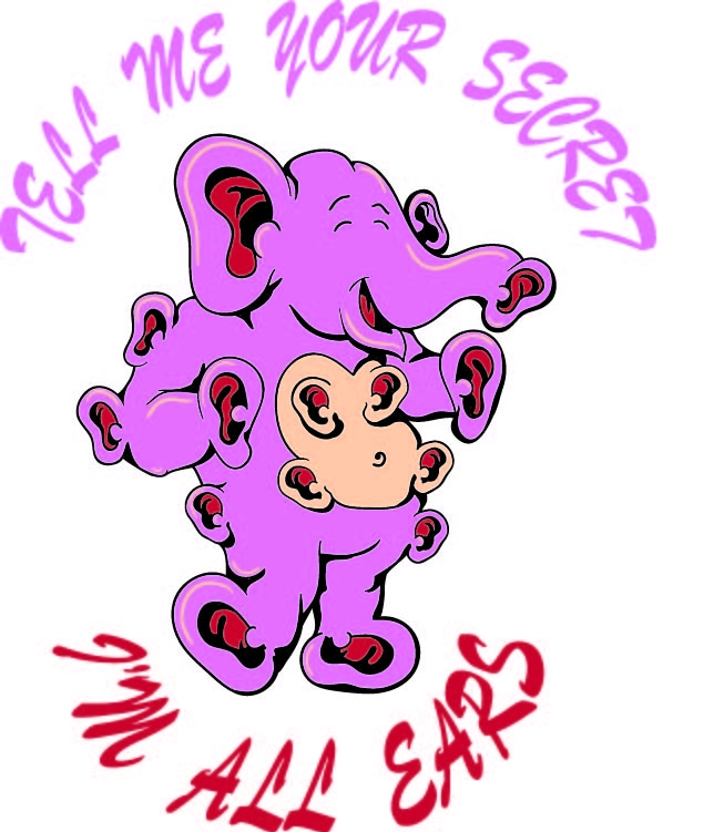 抽象动物大象字母印花矢量图服装裁片T恤烫图印花花型素材