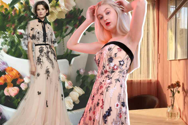 2020春夏女装礼服刺绣工艺趋势预测繁花似锦