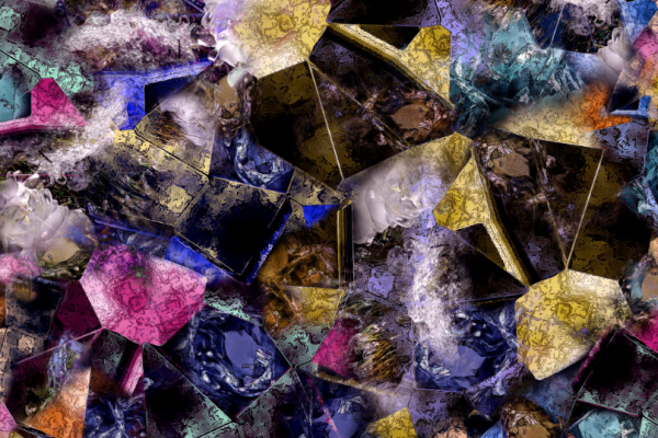 多彩几何图案拼接印花图案服装纺织面料数码印花花型素材