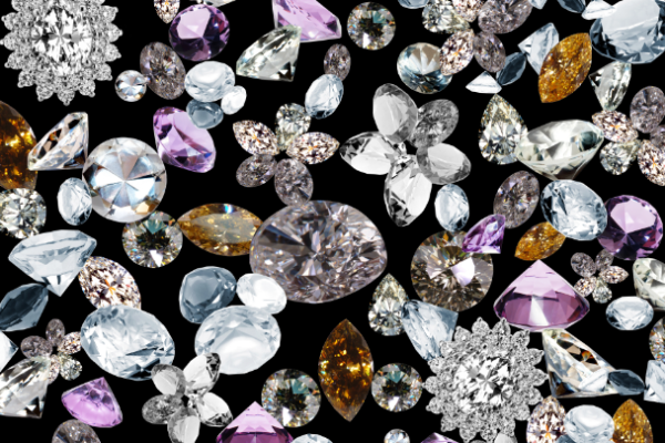 几何钻石拼接印花图案服装纺织面料数码印花花型素材